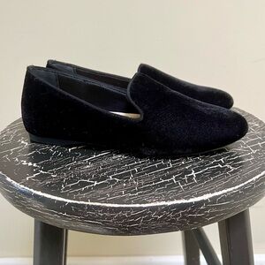 Birdies Black Velvet Loafers